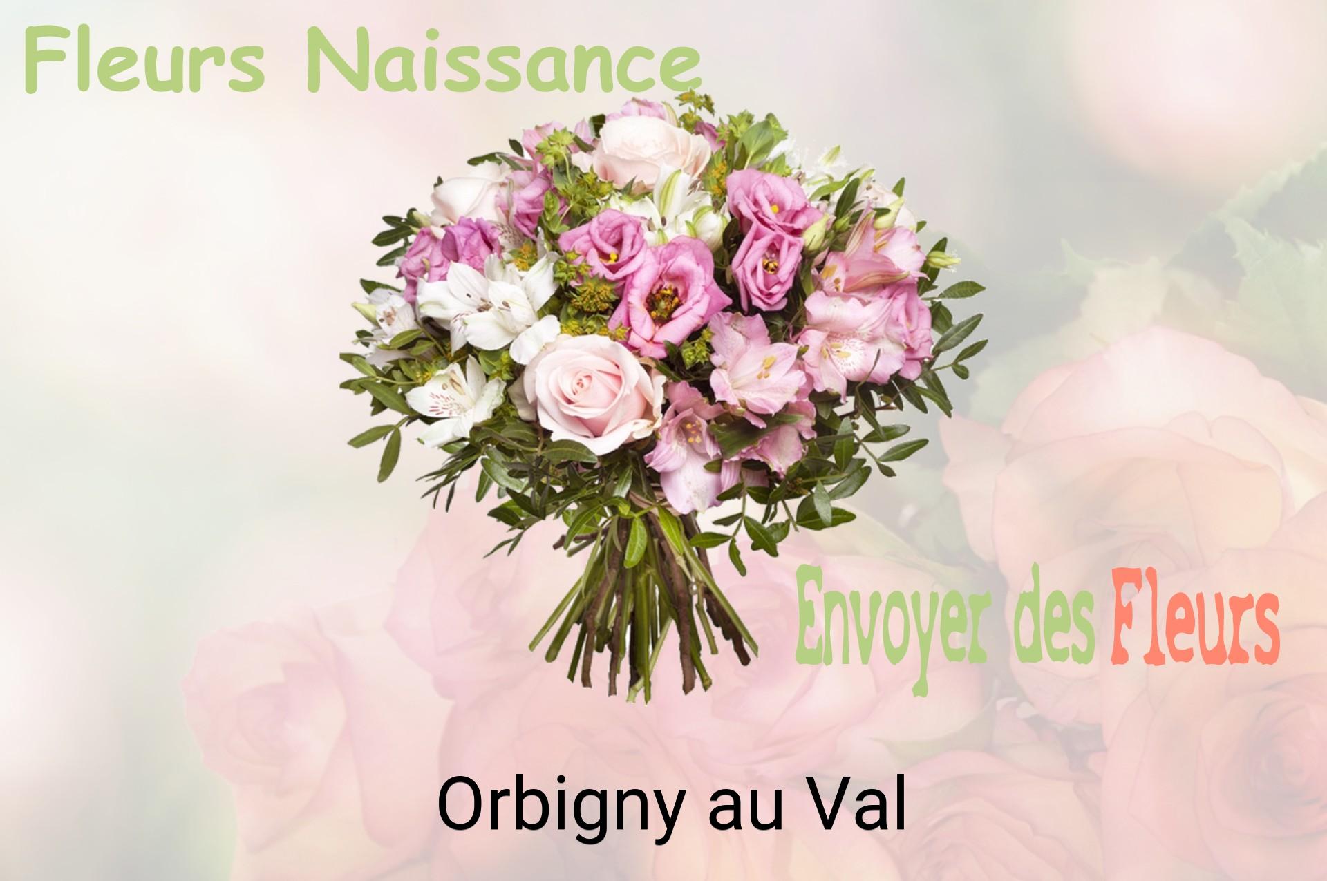 Bouquet de fleurs de naissance livré à Orbigny-au-Val
